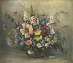 Emily Murray Paterson; Flowers in a Round Vase