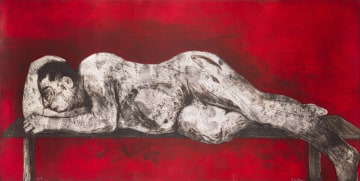 William Kentridge; Sleeper (Red)