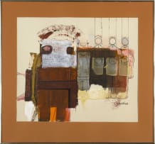 Sidney Goldblatt; Abstract Composition in Orange and Umber