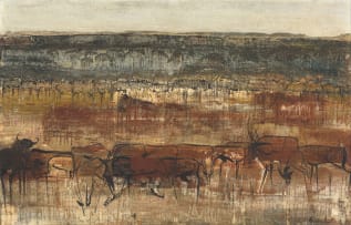 Gordon Vorster; Antelope in a Field