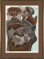 Lucky Sibiya; Abstract Figural Composition