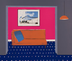 Sam Nhlengethwa; The Pink Room