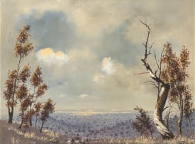 Hennie Griesel; Landscape with Trees