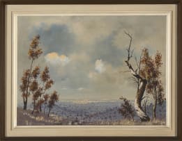 Hennie Griesel; Landscape with Trees