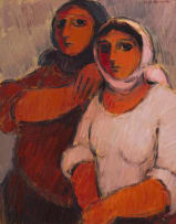 Eleanor Esmonde-White; Friends Wearing Head Scarves