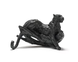 Dylan Lewis; Leopard Lying in Tree Maquette (S351)