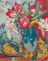 Irma Stern; Fire Lilies (Still Life with Amaryllis)