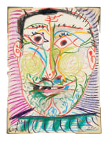 Pablo Picasso; Tête (Head) (recto and verso)