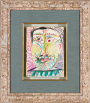 Pablo Picasso; Tête (Head) (recto and verso)