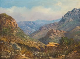 Gabriel de Jongh; Valley Landscape