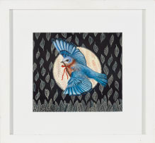 Angela Banks; Untitled (Bird with Ribbon)