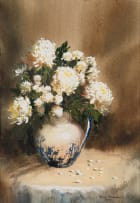 Mari Vermeulen-Breedt; Chrysanthemums in a Jug