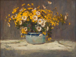 Adriaan Boshoff; Daisies in a Bowl