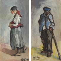 Jack Lugg; Man and Woman, pair