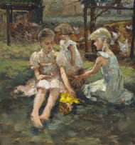 Mari Vermeulen-Breedt; Girls in a Garden