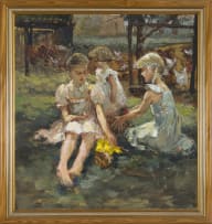 Mari Vermeulen-Breedt; Girls in a Garden