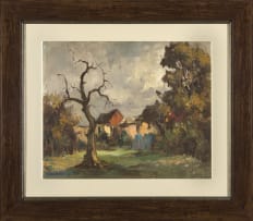 Alexander Rose-Innes; Cottages with Trees