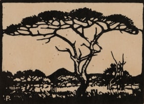 Jacob Hendrik Pierneef; Doringboom in Veld (Nilant 96)