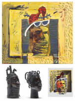 André Naudé; Couture Nouvelle Painting; Couture Nouvelle Print; Benin Head I; Benin Head II, four