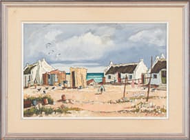 David Botha; Coastal Village Scene