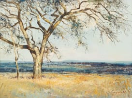 Christopher Tugwell; Tree with Distant Landscape