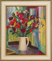 Maud Sumner; Arrangement with Poppies in a Jug