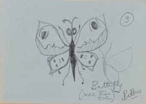 Walter Battiss; Hand; Butterfly (More than One); Bird's Nest; Face Flower (More than One); Untitled (Heads), five