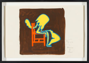 Walter Battiss; Presence on a Chair; Shape on a Seat; Shape on a Seat no.2, three