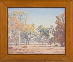 Jacob Hendrik Pierneef; Bushveld Landscape with Trees