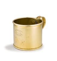 Cape brass coffee mug, Thomas Christopher Falck, Robertson, early 20th century