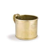 Cape brass coffee mug, Thomas Christopher Falck, Robertson, early 20th century