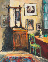 Alexander Rose-Innes; Interior with Green Chair