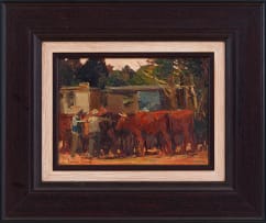 Adriaan Boshoff; Herders with Cattle