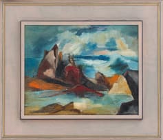 Paul du Toit; Abstract Seascape with Rock Pool