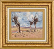 Willem Hermanus Coetzer; Bare Trees with Distant Mountains