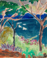 Alice Elahi; View of the Sea through Trees