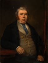 British School, 19th Century; Portrait of a Portly Gentleman