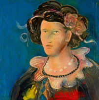 Christo Coetzee; Woman with Pearl Necklace