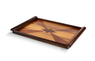 Art Deco wooden serving tray, 1930s