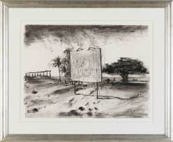 William Kentridge; Landscape with Billboard