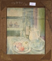 Stanley Pinker; Boulders and Huts (recto); Incomplete Still Life with Jug (verso)