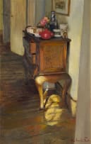 Mari Vermeulen-Breedt; Interior Scene with Red Kettle