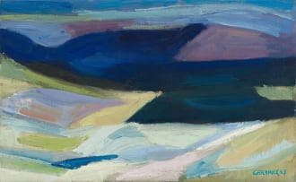 Lettie Gardiner; Landscape in Blue
