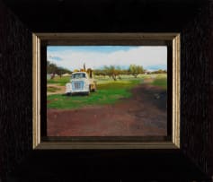 Clare Menck; House with Green Panes, Fraserburg II; Farmhouse Outside Merweville II; Truck with Trailer, Worcester II, three