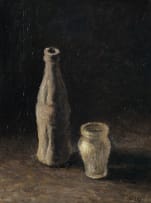 Walter Meyer; Still Life with Coke Bottle and Glass