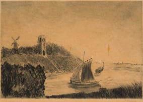 Continental School 20th Century; Harbour Scene; Canal Scene, two