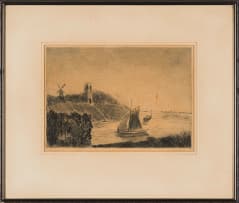 Continental School 20th Century; Harbour Scene; Canal Scene, two