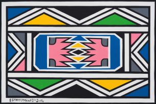 Esther Mahlangu; Untitled (2014)