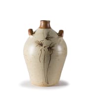 Tim Morris; Double-handled vessel with floral motif