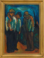 Kenneth Baker; Three Men with Hats